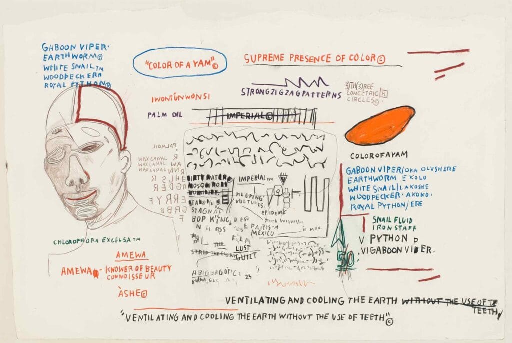 Jean-Michel Basquiat, Untitled (The Color of Yam), 1985, est. $500/700,000