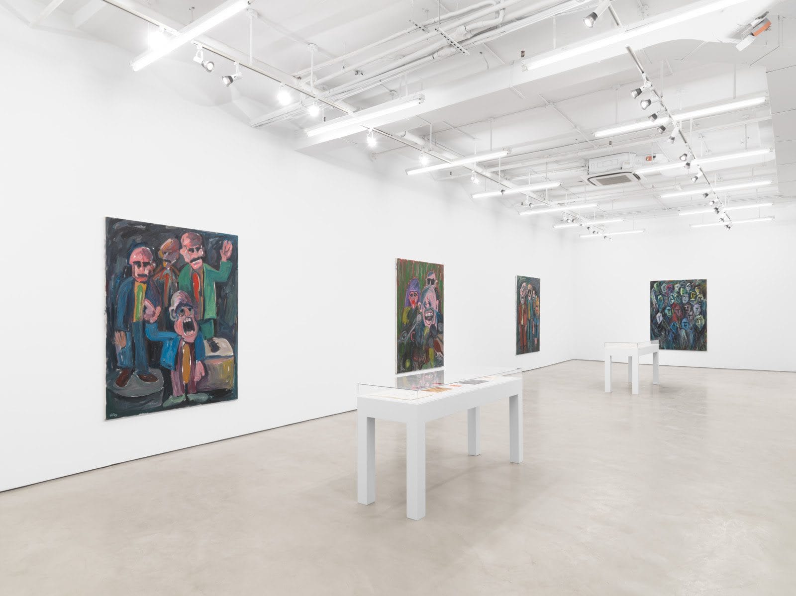 Installation view: Hassan Sharif: Political Paintings (2008-2009), 2022, Alexander Gray Associates, New York