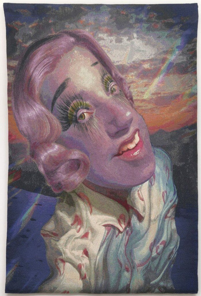 Cindy Sherman Untitled 2020 polyester, wool, acrylic, silk and cotton mercurisé woven together 284 x 190 cm / 111 3/4 x 74 3/4 in © Cindy Sherman Courtesy the artist and Hauser & Wirth Photo: Robert Wedemeyer