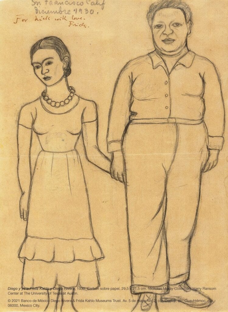 Diego y yo (1930). Frida Kahlo