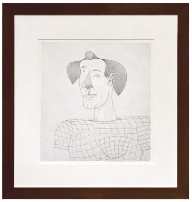 Jim Nutt, Untitled, 2005. Graphite on watercolor paper; 15 x 14 in (38.1 x 35.6 cm) Private Collection.