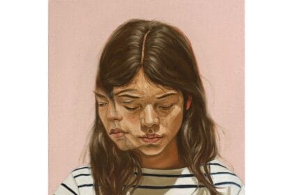 Henrietta Harris The Event Itself Oil on canvas Signed and dated 24 x 22 inches 2021