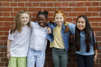 L-R Maisie Mardle, Heidi Williams, Laurel Sumberg and Victoria Alsina. Photo by Ellie Kurttz