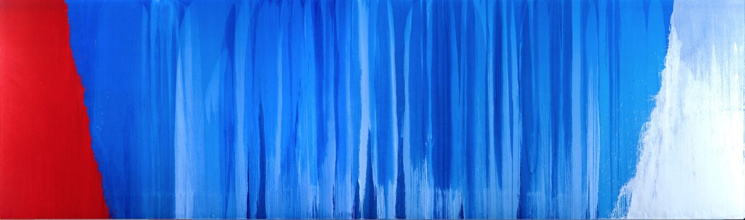 Pat Steir Blue River