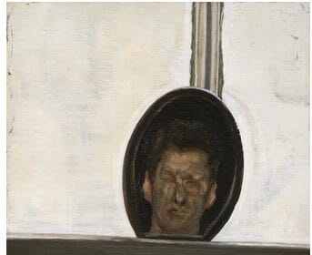 Lucian Freud, Interior with Hand Mirror