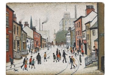 Street Scene by L.S. Lowry. Sold for £1,002,300.