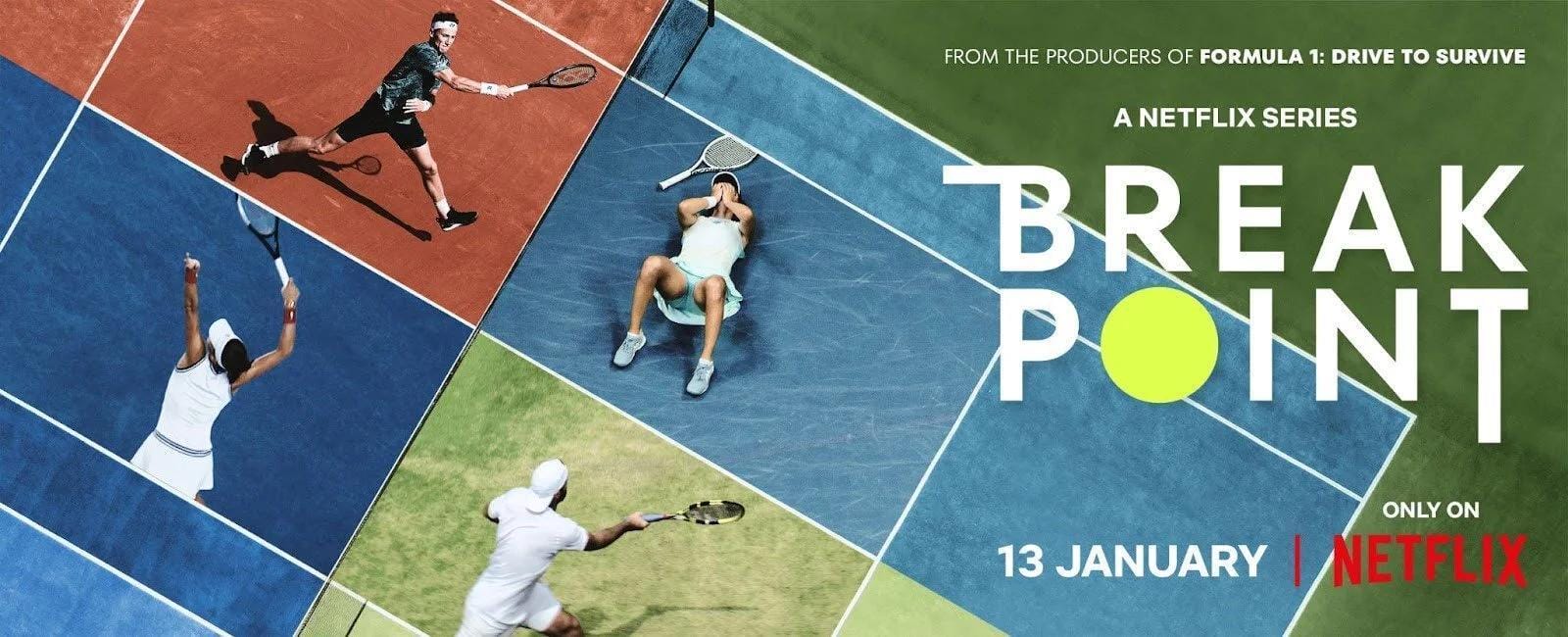 "Break Point" (2023) partea a doua: Un documentar despre tenis pe Netflix