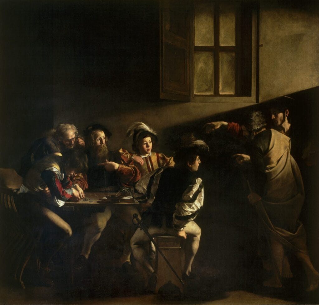 La llamada de San Mateo. Caravaggio