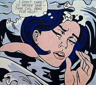 Drowning Girl (1963). By Roy Lichtenstein