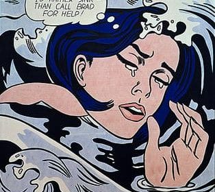 Drowning Girl (1963). By Roy Lichtenstein