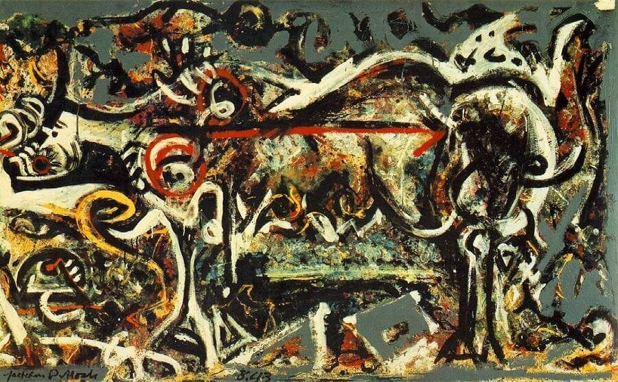 Jackson Pollock.. The She Wolf, 1943