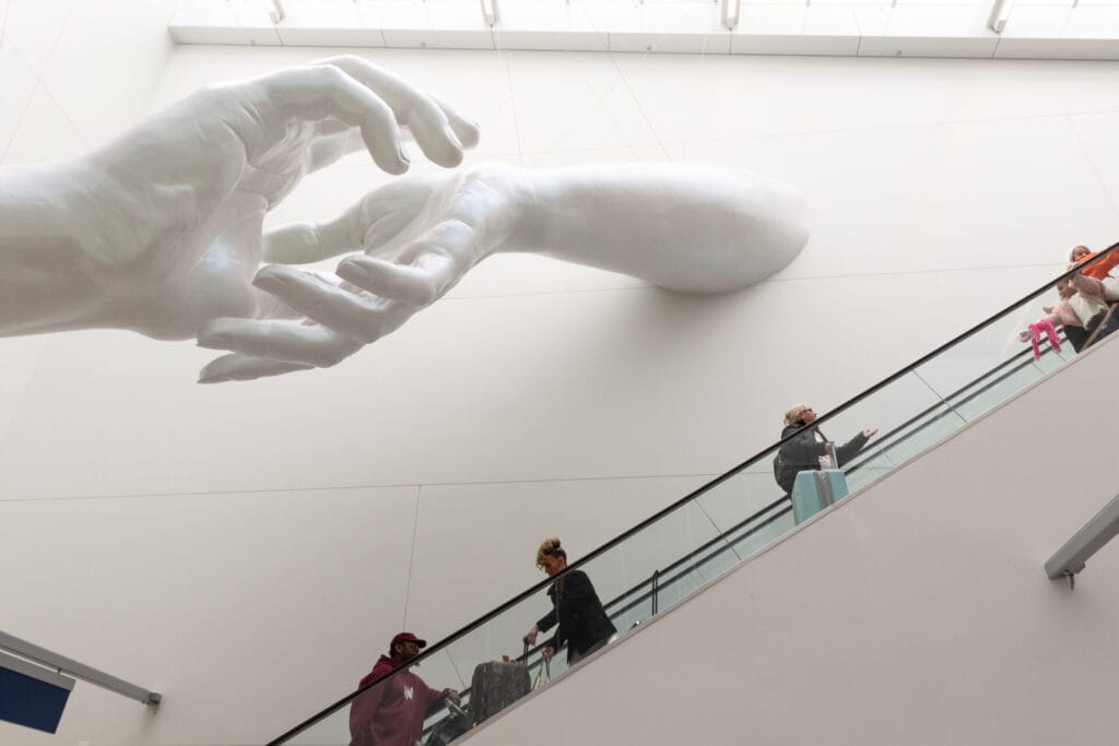 Large-Scale Sculpture by Hank Willis Thomas and Coby Kennedy Debuts at Chicago O'Hare