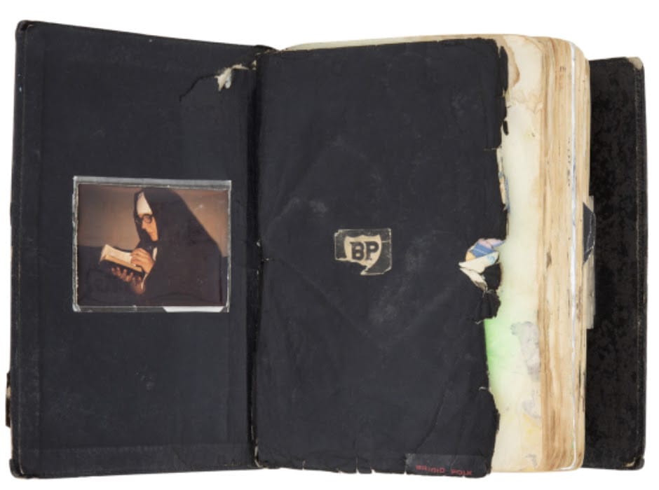 Brigid Berlin, The Topical Bible, 1960s-’70s, 6 1/2 x 10 1/4 x 6 inches (16.5 x 26 x 15.2 cm); © Vincent Fremont/Vincent Fremont Enterprises, Inc. All rights reserved; Collection of Ryder Road Foundation