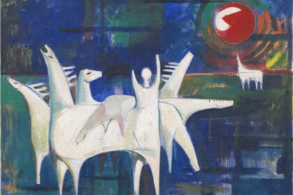 Al Qamar (1966), by Kadhim Hayder (Iraq, 1932-1985), sold for £635,400