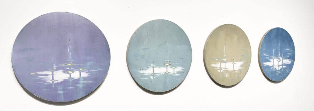 Audra Weaser
Ocean Flight Series
Acrylic, Plaster Paint, Metallic Pigments on Panel
30 x 120 in