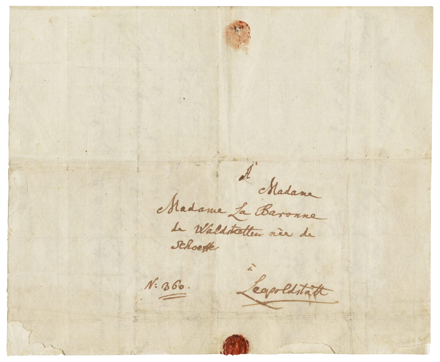 WOLFGANG AMADEUS MOZART (1756-1791), Autograph letter, signed, in German, (Vienna, shortly before 4 August 1782). Estimate: £300,000–500,000/€350,000-570,000