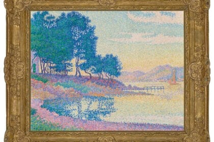 Paul Signac, Calanque des Canoubiers (Pointe de Bamer), Saint-Tropez (1896, estimate: £5,500,000-8,000,000)