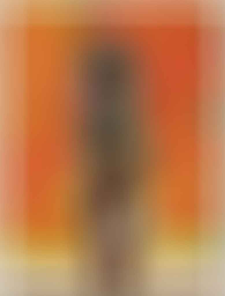 Leiko Ikemura, Brave Girl in Orange, 2022, tempera & oil on nettle, 150 x 110 cm, Courtesy the artist