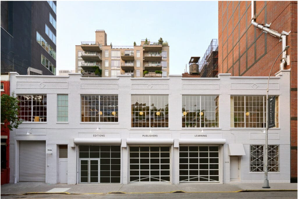 Exterior view, Hauser & Wirth New York, 18th Street Courtesy Hauser & Wirth Photo: Kyle Knodell