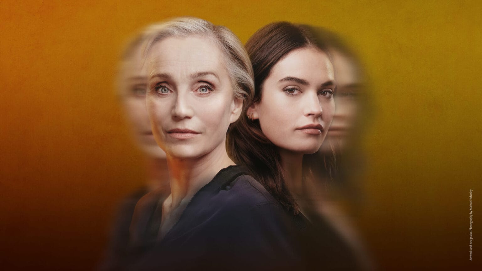 Kristin Scott Thomas and Lily James who star in Lyonesse