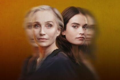 Kristin Scott Thomas and Lily James who star in Lyonesse