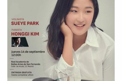La violinista coreana Sueye Park clausura el Ciclo de Música Clásica Corea 2023