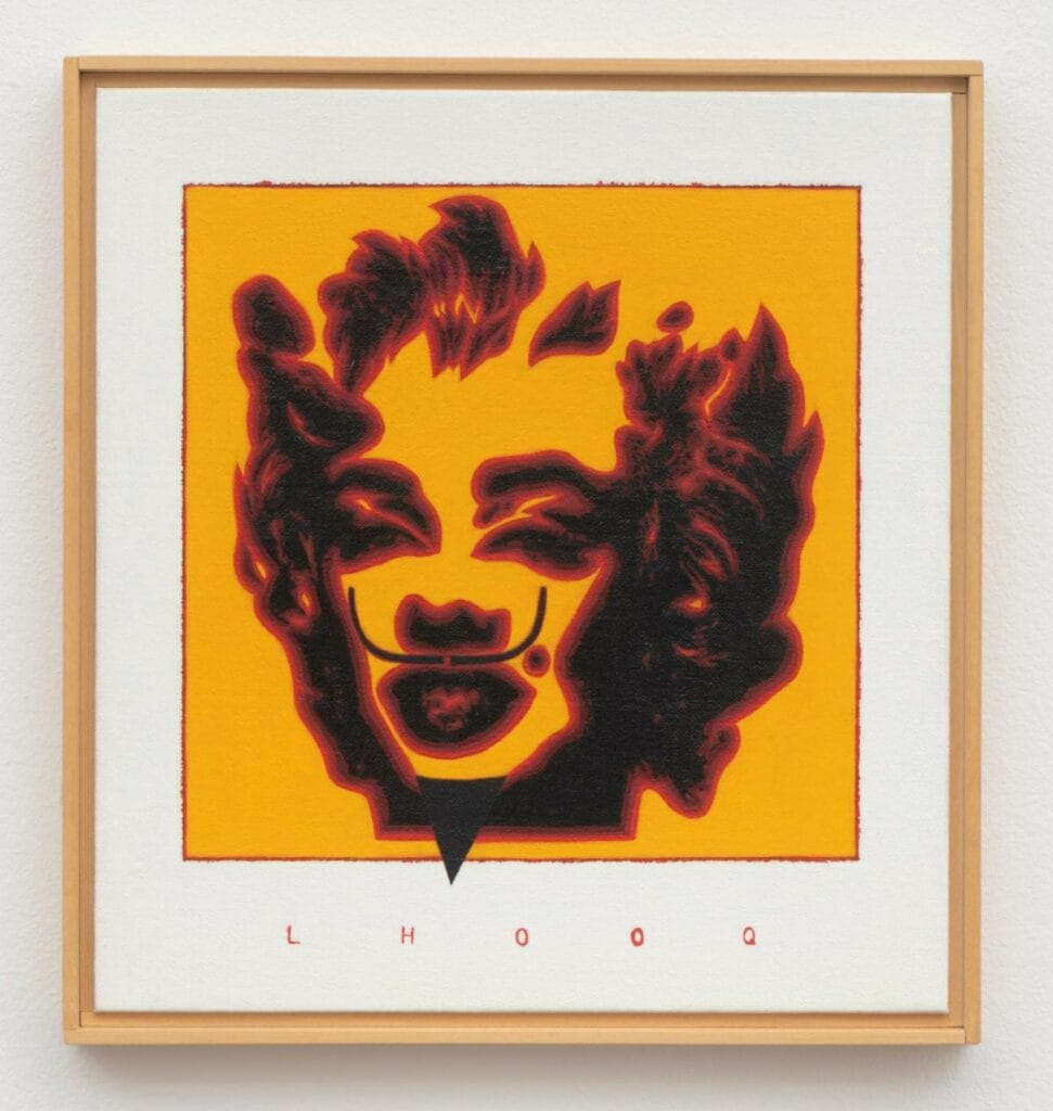 (RP-1169) Richard Pettibone, Andy Warhol, 'Marilyn', 1964, L. H. O. O. Q., 2003/2004Oil and silkscreen on canvas8 1/8 x 7 5/8 inches (20.6 x 19.4 centimeters)