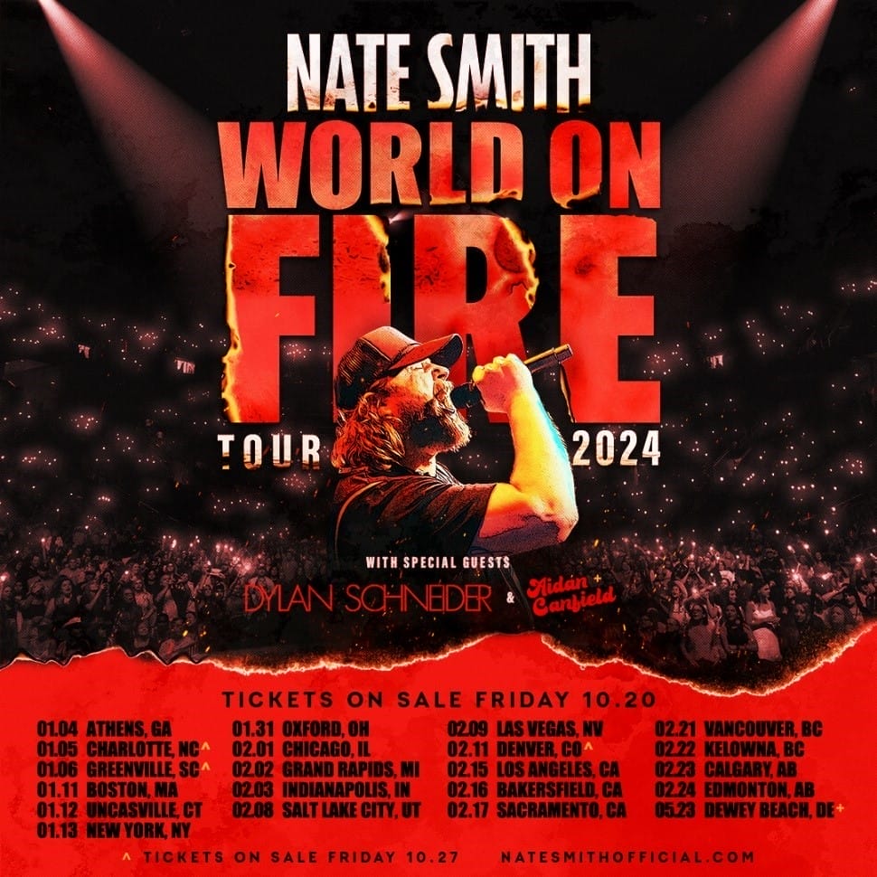 Nate Smith World On Fire Tour 2024