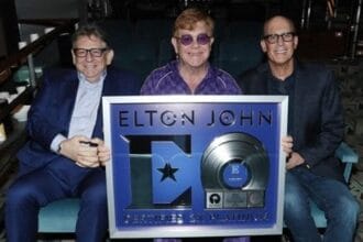 Elton John Presented With Riaa Multi-Platinum Certification For More Than 2 Million Copies Of Diamonds