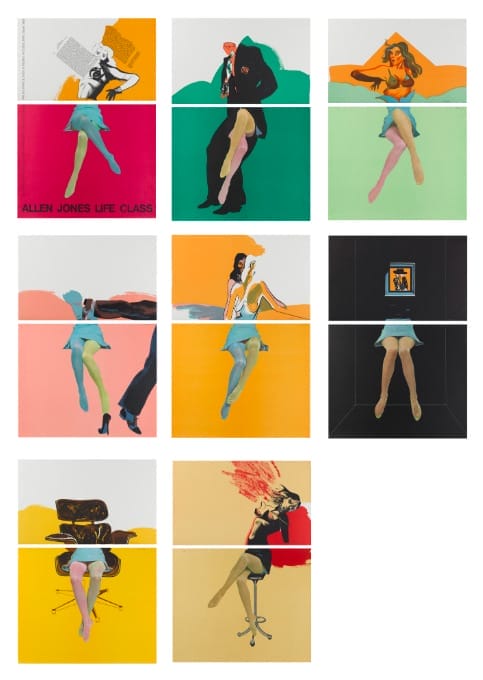 Allen Jones R.A. (British, born 1937), Life Class. The complete set of 14 lithographs in colours, forming seven images and the title page, 1968. Estimate: £12,000 - 18,000.