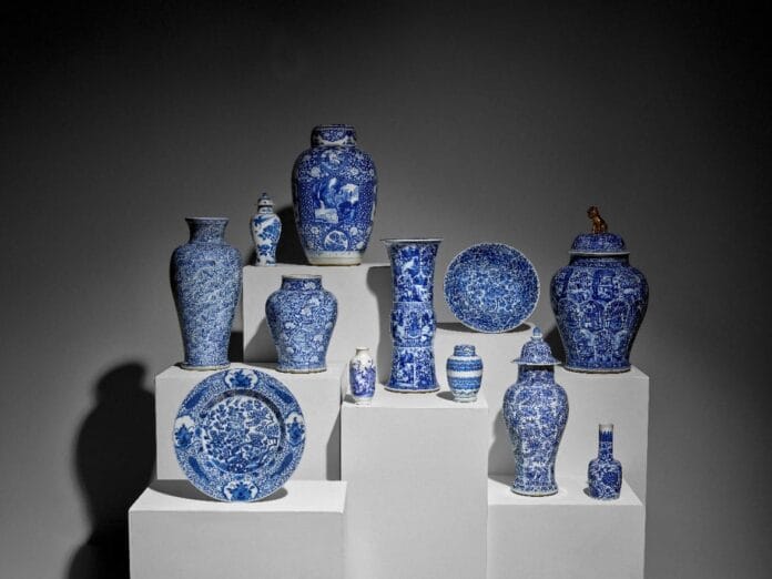 A group of 17th and 18th century ceramics from The Metropolitan Museum of Art.