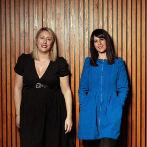 Joint Artistic Directors of Paines Plough, Charlotte Bennett and Katie Posner. Credit Rebecca Need-Menear