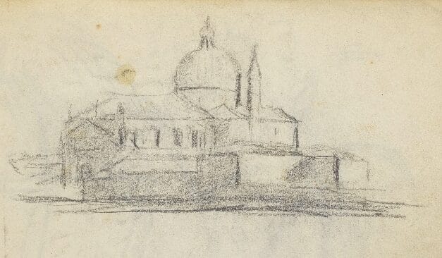 Drawing from Vanessa Bell’s sketchbook, Venice, 1926