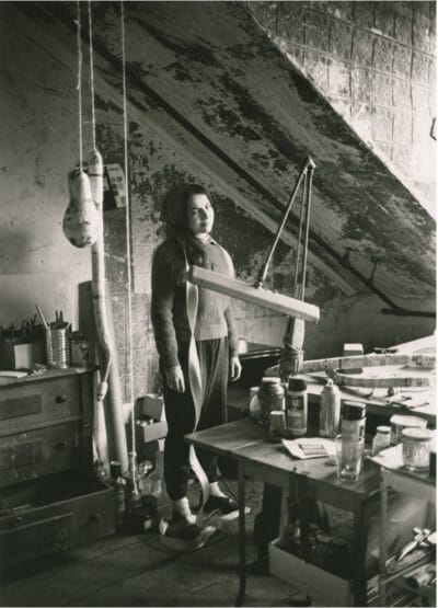 Portrait of Eva Hesse in her Bowery Studio
ca. 1966
© The Estate of Eva Hesse. Courtesy Hauser & Wirth