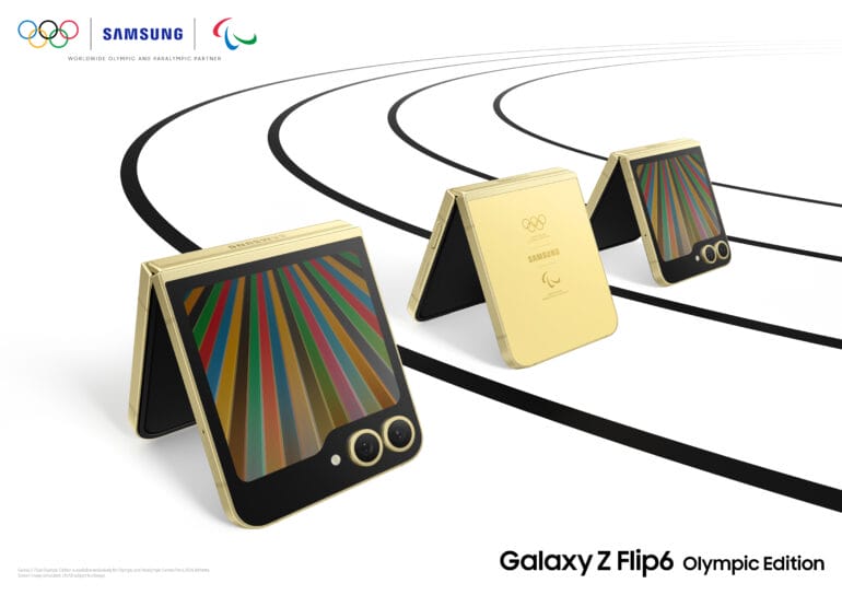 三星精心打造并独家推出Galaxy Z Flip6奥运版，专为2024年巴黎奥运会选手提供，配备Galaxy AI能力