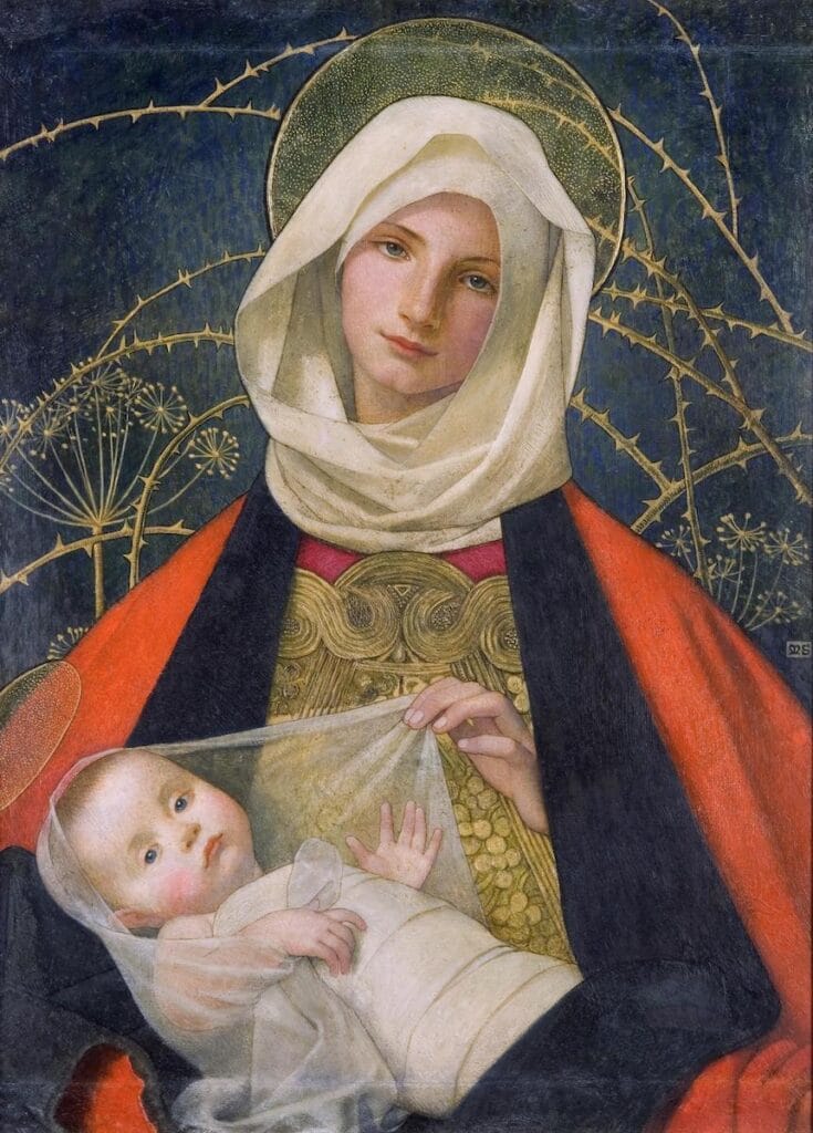 Marianne Stokes: Madonna and Child (c. 1909). Wolverhampton Art Gallery. © Wolverhampton Art Gallery