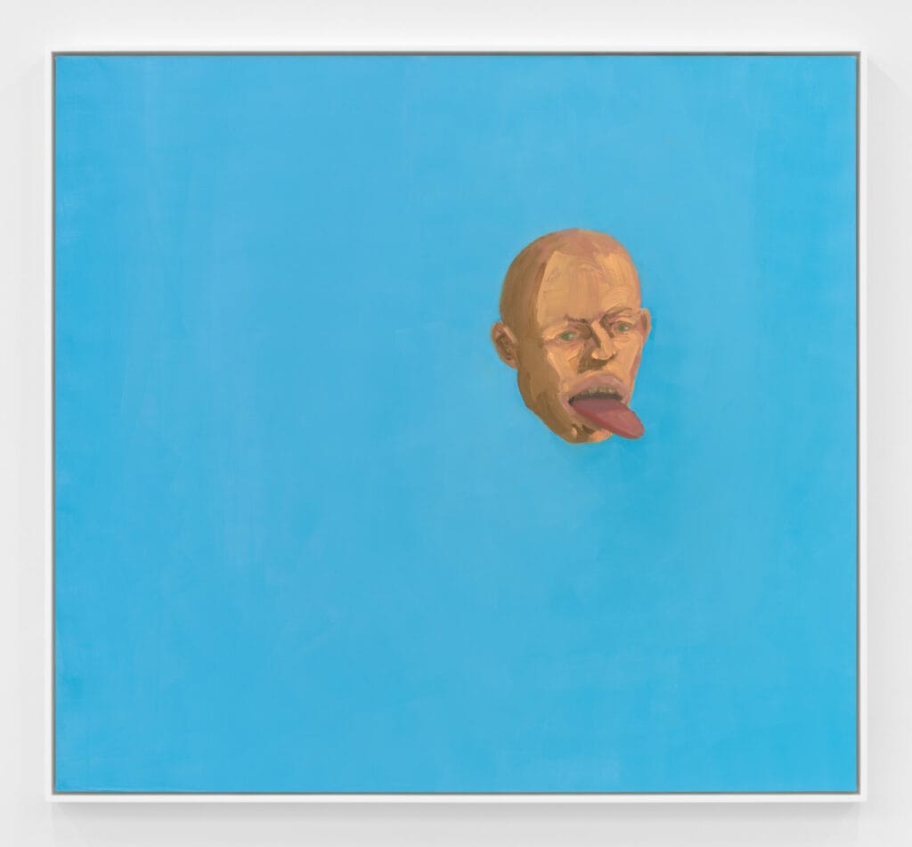 Steve Locke, the harbinger, 2022, Oil on canvas, 55 x 60 in (139.7 x 152.4 cm), 56 1/4 x 61 1/4 x 2 1/4 in framed (142.9 x 155.6 x 5.7 cm framed)